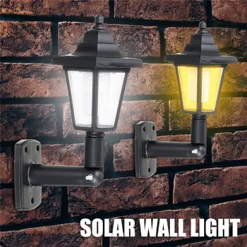 

Vintage Solar LED Wall Lamp Waterproof Outdoor Garden Landscape Hexagonal Light Villa/Park/Courtyard Led Spotlight Light