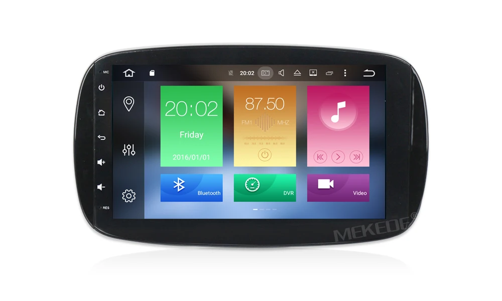 Cheap PX5 Car Android 8.0 Stereo Car DVD GPS Player For Mercedes Benz SMART 2015 2016 Radio BT 4G/Wifi Map 1024*600 4G RAM DAB 3