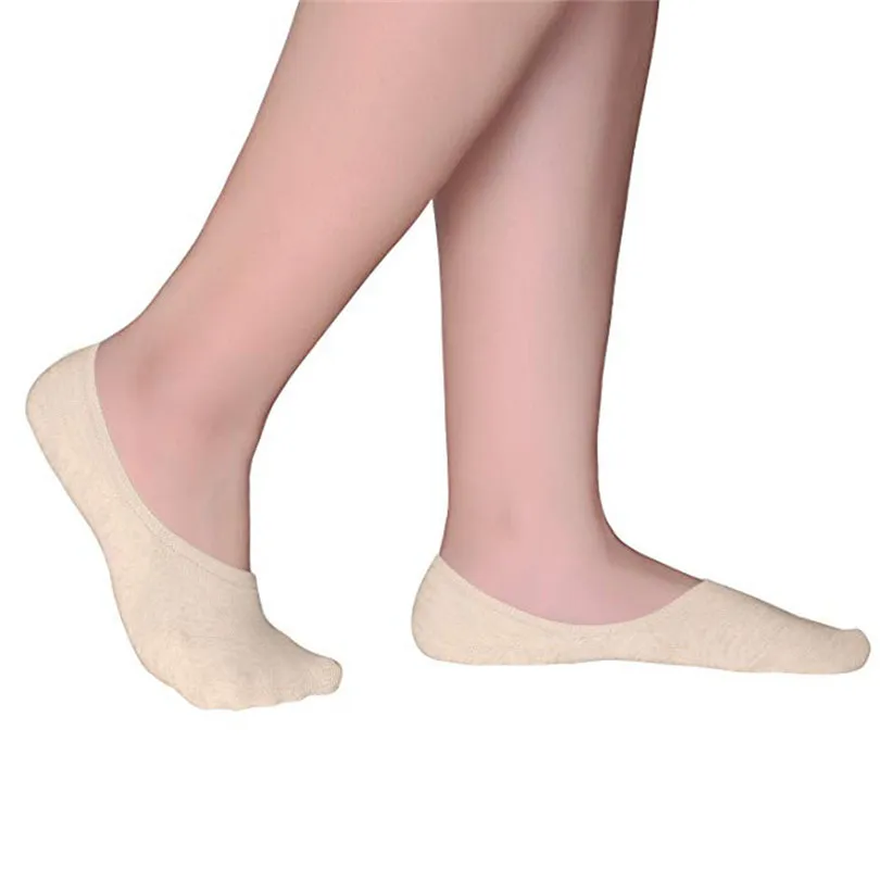 

6 Pairs Socks Women Summer Solid Boat Socks Cotton Low Tube Casual Sundress Socks Breathable Non-slip Calcetines 30JUN4