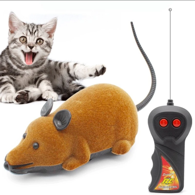 Мышь игрушки беспроводной RC мышки для котов игрушки пульт дистанционного управления ложная мышь Новинка RC кошка забавная игра мышь игрушки для кошек дропшиппинг
