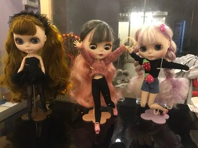 1/6 blyth кукольная одежда Pullip модные кукольные аксессуары свитер+ джинсы с дырками костюм 30 см bjd blyth кукольная одежда для Барби