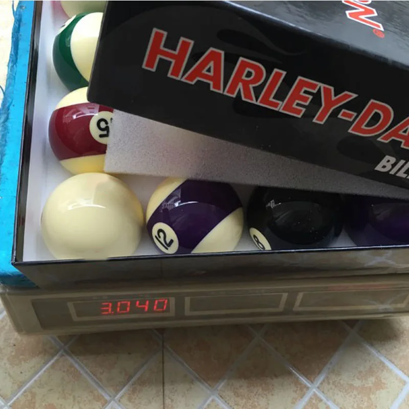 High Quality 57.2mm Resin Billiards Pool Samll Number Design Ball-in-Ball Shape Complete Set of Balls 2 1/4 inch Nine-Ball Balls
