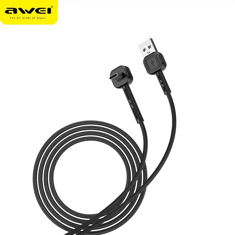 

Awei charging and holder 2 in 1 data cable safe and fast data charging line data cable for Huawei for xiaomi Type-c devices