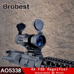 Brobest ET style 4X FXD Лупа с регулируемым креплением QD аксессуары для тактической охоты оптический прицел AO5338