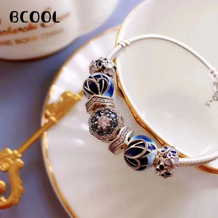 

100%925 Sterling Silver Original 1:1, Fashionable Silver Charm Bracelet, Suitable For Women 2019 New Fashion Bracelet Jewelry