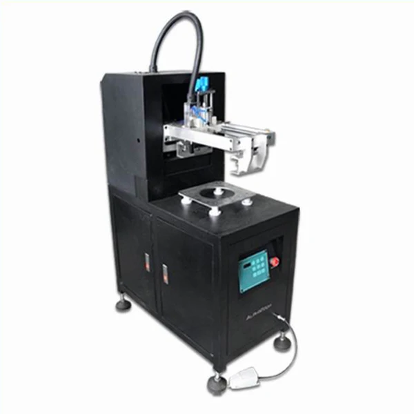 

Pneumatic balloon screen printing machine for single color