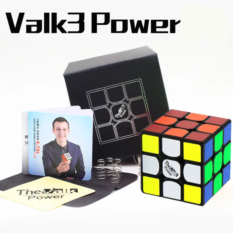 Valk3 мощность M кубик рубика Магнитный куб/Valk 3 Мощность/Valk 3/Мини Размеры Cube 3x3 Скорость Mofangge конкурс кубики рубика игрушка WCA головоломки волшебный куб профессиональный игрушки для взрослых - Цвет: Valk3 Power Black