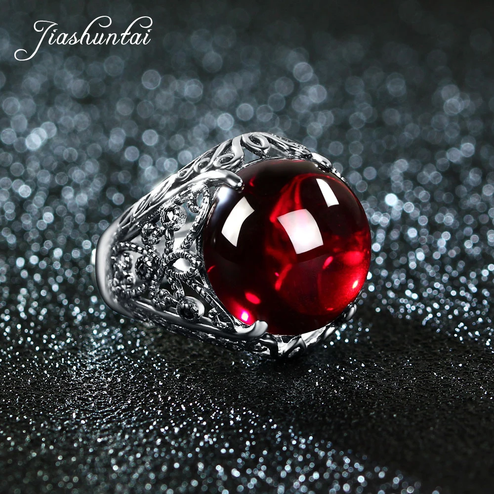 Женские винтажные кольца JIASHUNTAI из тайского стерлингового серебра 100% пробы с