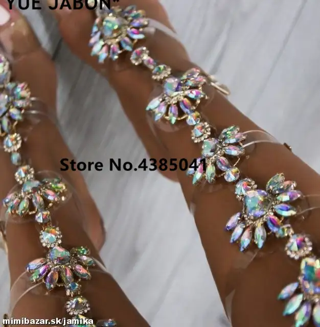 US $29.75 38% OFF|YUE JABON Trendy Design Buckle Straps Flat Heel Sandals Gold Woman Knee High Gladiator Sandal Boot Bohemia Crystal Beach Shoes in US $29.75 38% OFF|YUE JABON Trendy Design Buckle Straps Flat Heel Sandals Gold Woman Knee High Gladiator Sandal Boot Bohemia Crystal Beach Shoes in