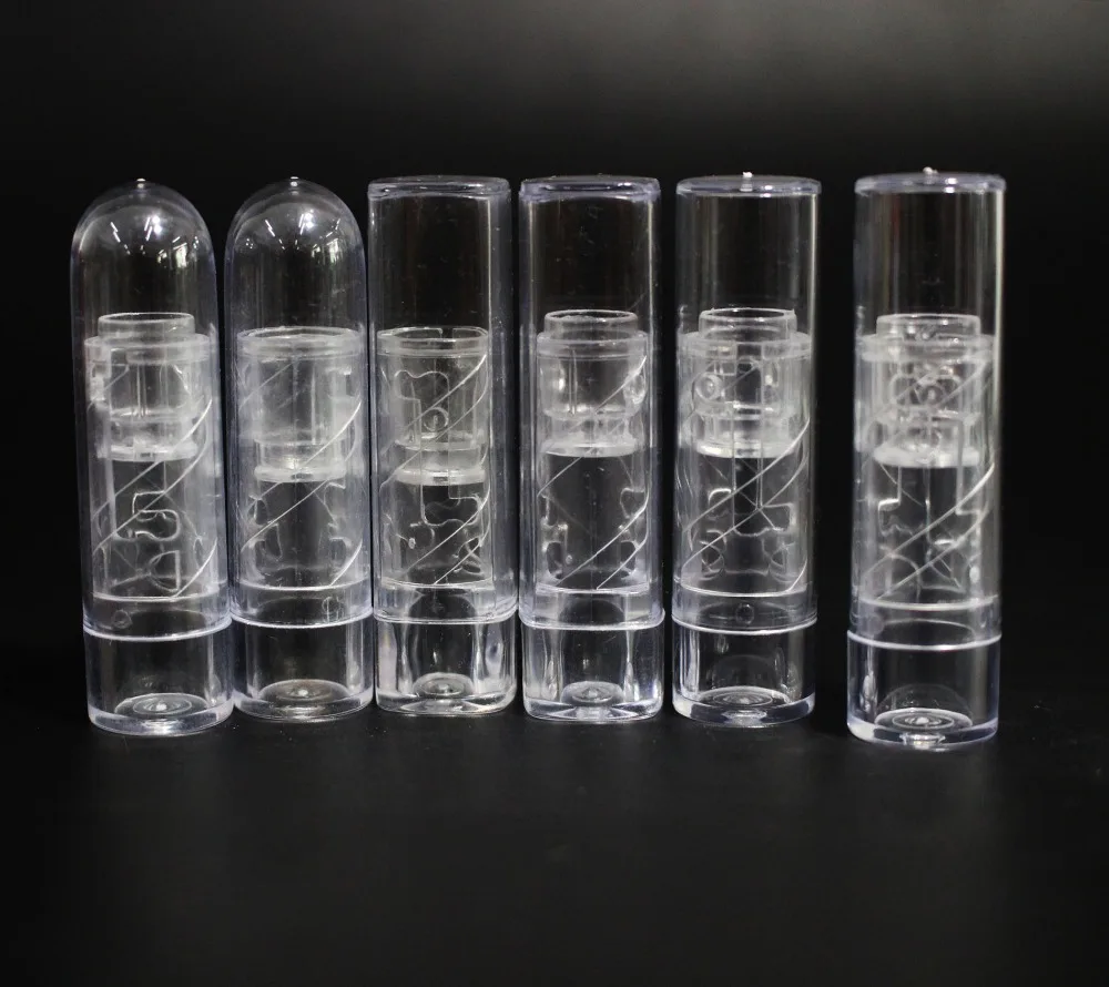 

20PCS/lot 9MM Plastic clear lip blam case 1.5 g small empty lipstick tube for sample sack empty plastic cosmetics bottles