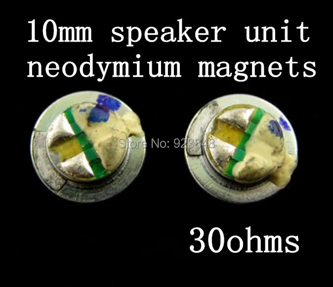 DIY 10mm speaker unit Original headphone material 30ohms sound like IE2 2pcs