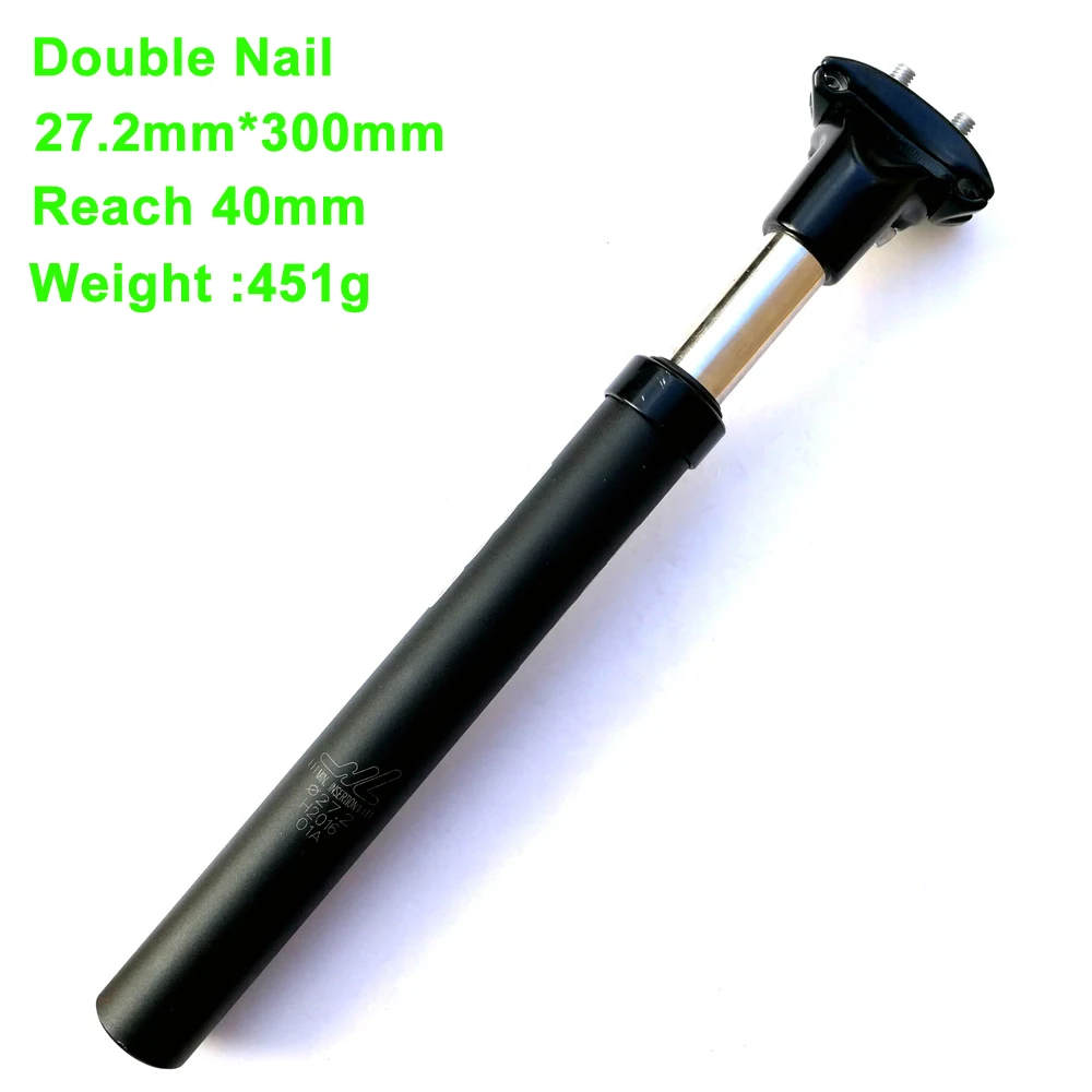 28.6/30.4mm X 300mm Shrink Head Anti shock Bicycle Seat Post Aluminum Road MTB Cycling Bike Seat