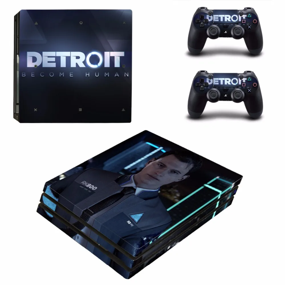 Игра Detroit стать человека PS4 Pro переводная картинка наклейка для Sony PlayStation 4 консоли