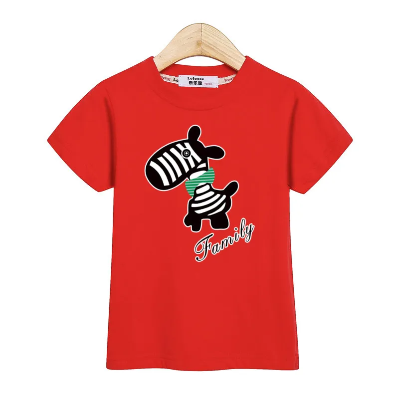 Baby boys Christmas deer cartoon clothes kids tshirt summer cotton girl dress short sleeve family party tees parent-child shirt