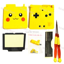 Чехол-накладка желтого цвета для Nintendo dogba SP GameboyAdvance Сменные аксессуары для PikachuPattern версия черные кнопки
