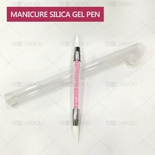 CoKEKOU кисть для дизайна ногтей инструменты для нанесения точек инструменты для маникюра ручка Силиконовая резьба ремесло 3 шт. отправить ложный гвоздь