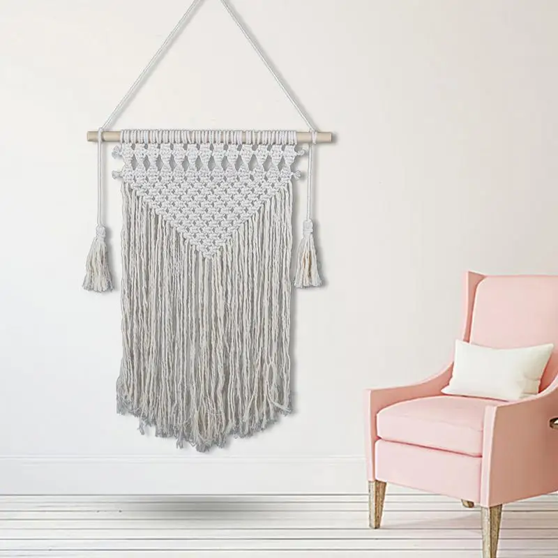 

Handmade Macrame Wall Hanging Tapestry Cotton Chic Bohemian Home Decor