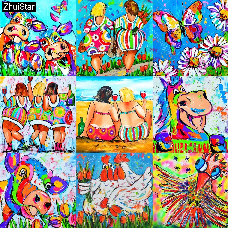 Zhui Star Full Square Diamond 5D DIY Diamond Painting Photo Custom Color painting 3D Embroidery Cross