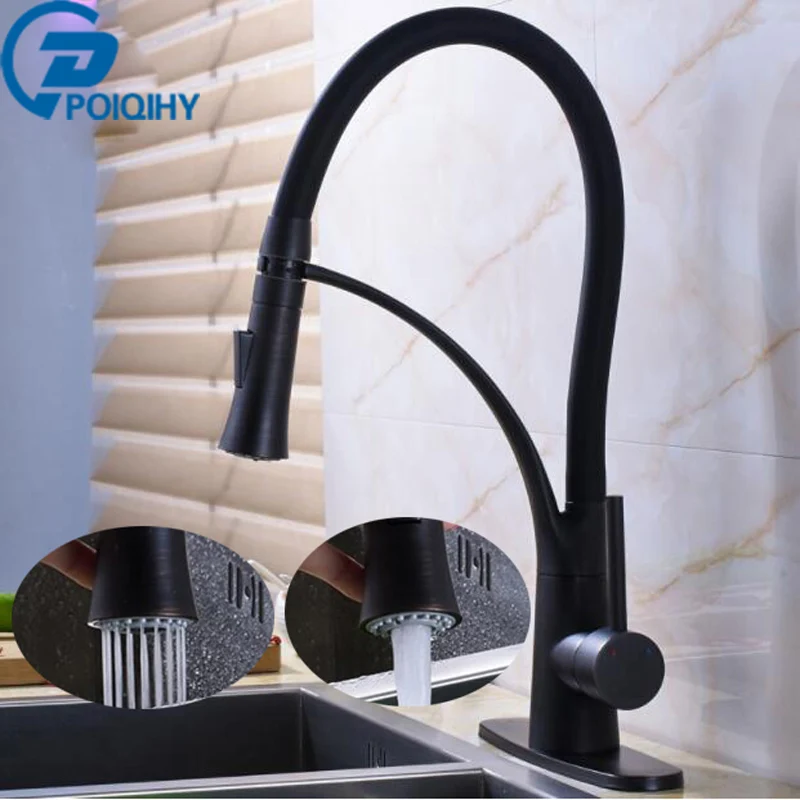 

Best Quality elastically Single Handle One Hole Double Sprayer Nozzle Hot and Cold Bathroom Kitchen Faucet
