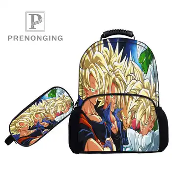 

Custom 17inch-dragon-ball-z- Backpacks Pen Bags 3D Printing School Women Men Travel Bags Boys Girls Book Computers Bag#1031-5-57