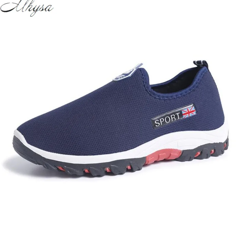 Mhysa 2019 new spring autumn fashion men's casual shoes comfortable breathable non-slip flat shoes solid color sneakers L166