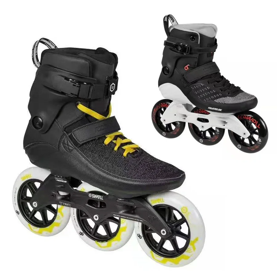

Japy 100% Original Powerslide Swell Trinity Frame Inline Skates 3*110mm 3*125mm Street Racing Skates Roller Free Skating Patines