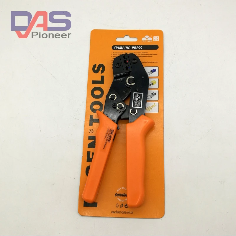 SN-02C Insulated Terminal Ratchet crimper Non-insulated cable AWG 24-14 Pliers