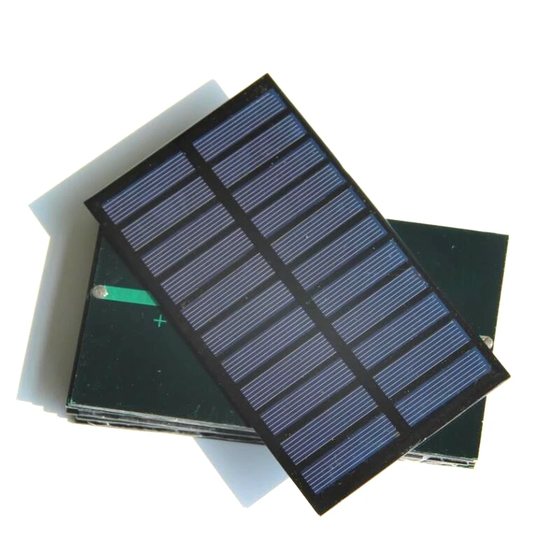 Buheshui 1.6 Вт 5.5 В Мини солнечных батарей Панели солнечные поликристаллического DIY солнечной Зарядное устройство для 3.7 В Батарея свет 5 шт