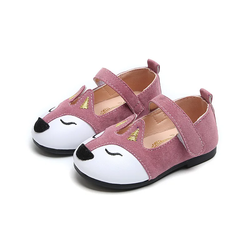 

Kids Baby Girls Shoes Spring/Autumn Cartoon Leather Shoes Children'S Non-Slip Girls Cute Princess Shoes Baby Casual Fox Shoe