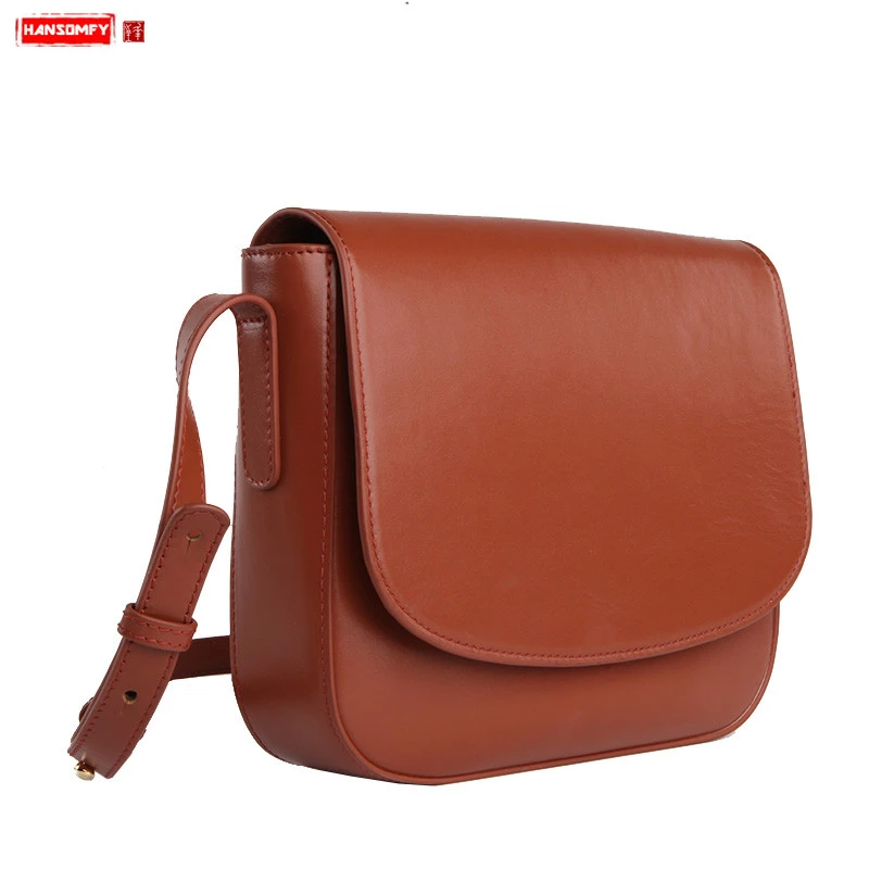 saddle leather messenger bag