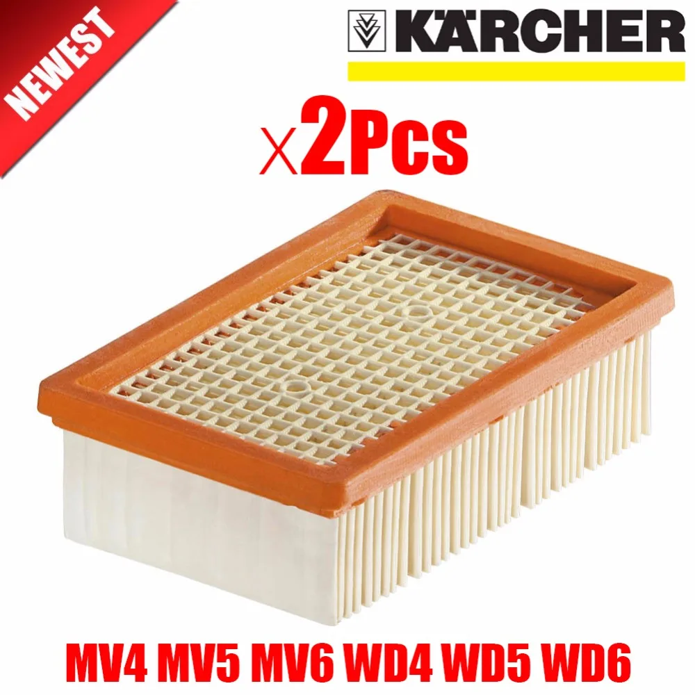 2 шт./лот KARCHER фильтр для KARCHER MV4 MV5 MV6 WD4 WD5 WD6 wet & dry пылесос Замена Запчасти #2,863-005,0 НЕРА фильтры