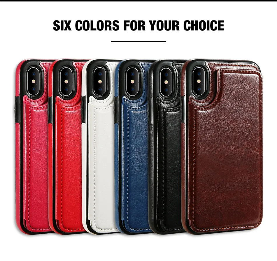 KISSCASE Retro PU Leather Case For iPhone 8 7 X 6 6s Plus XS Max XR Card Slot Holder Cover For Samsung S8 S9 Plus Note 8 9 Funda HTB1HHYMkbYI8KJjy0Faq6zAiVXa8 - KISSCASE Retro PU Leather Case For iPhone 8 7 X 6 6s Plus XS Max XR Card Slot Holder Cover For Samsung S8 S9 Plus Note 8 9 Funda
