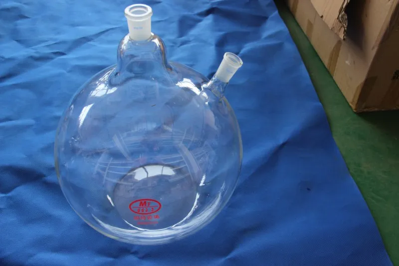 20000ml(20L) 2-neck flat bottom flask, both joint size 24/40,heavy wall (Lab instrument) 2 img_4317_