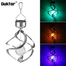 Светодиодный Фонари, работающие от солнечной энергии ветра счетчик светодиодный потолочный светильник для дома и улицы ветра светильник с музыкой для Освещение для дома и сада украшения