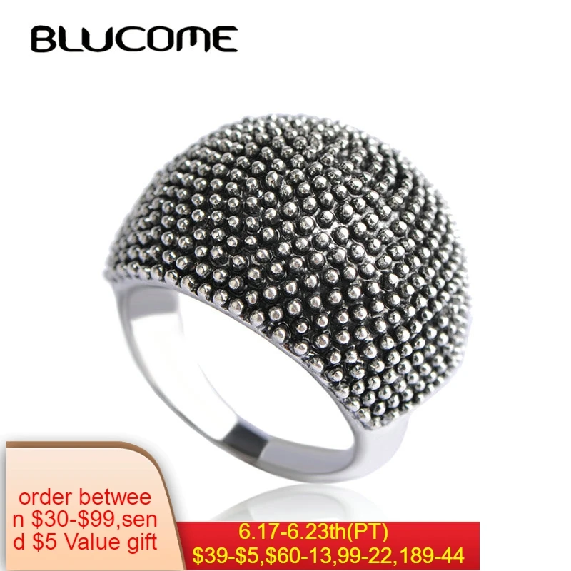 Buy Vintage Big Round Rings For Women Lady