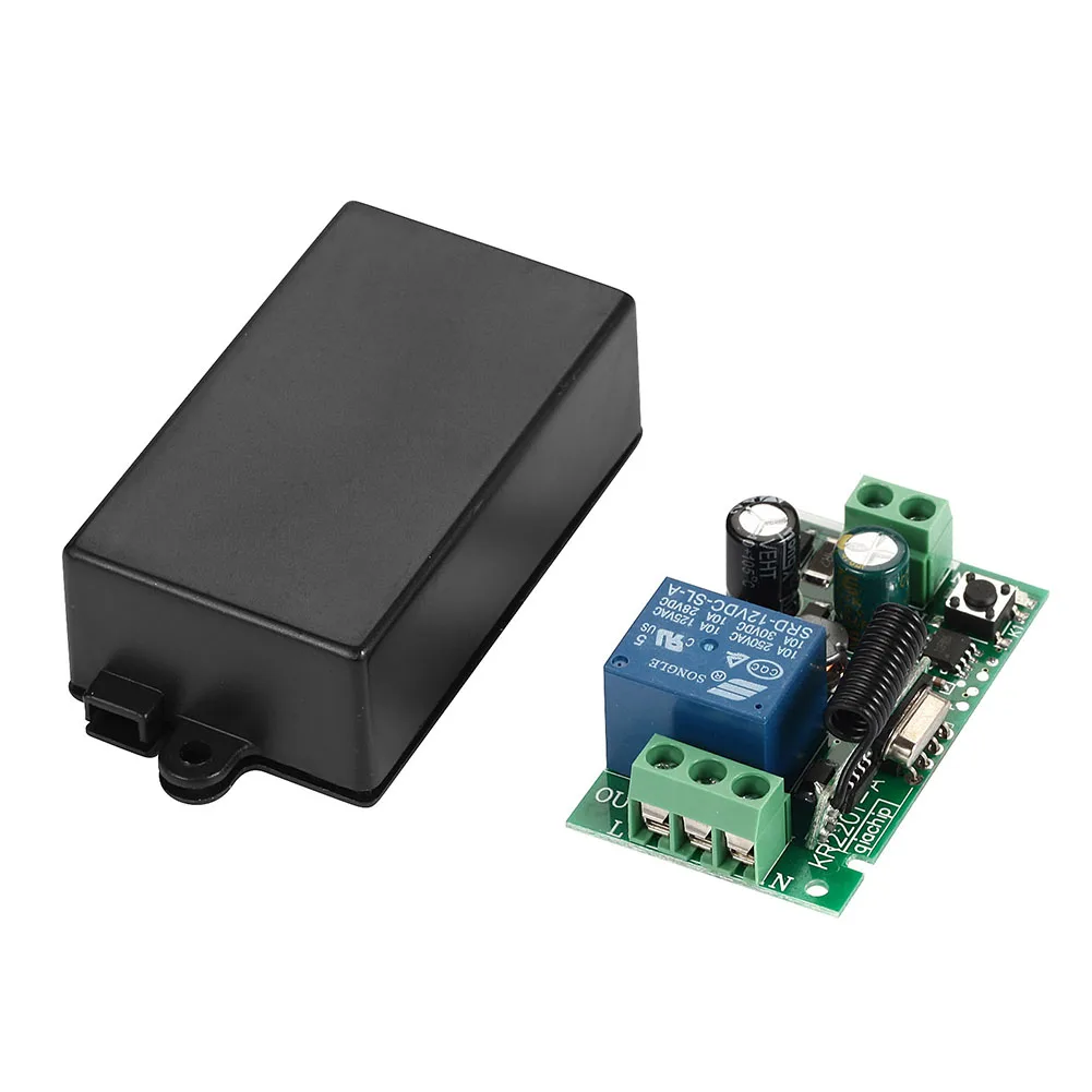 

Wall Panel Intelligent Wireless Switch Remote Control 1 Channel 220V Receiver Accessories Fireproof Light Control Set 433MHZ