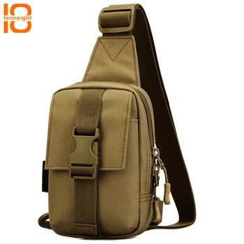 

TENNEIGHT Outdoor tactical crossbody bag nylon sports chest bag 7.9 Inches Tablet phone Backpack Climbing Hiking Shoulder bag
