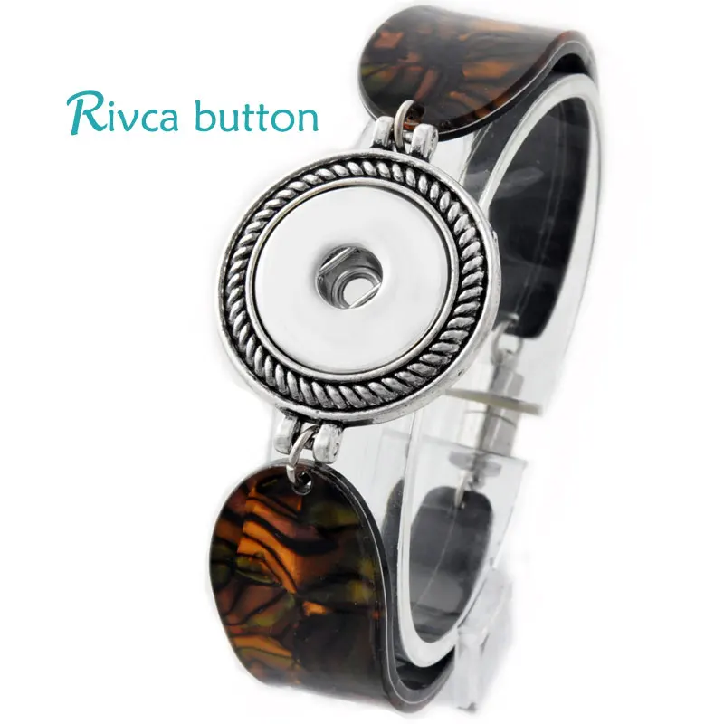 

P00707 Snap Button Bracelet&Bangles Newest Design Snap Button Magnetic Charm Bangles Fit18mm Rivca Snap Button Jewelry