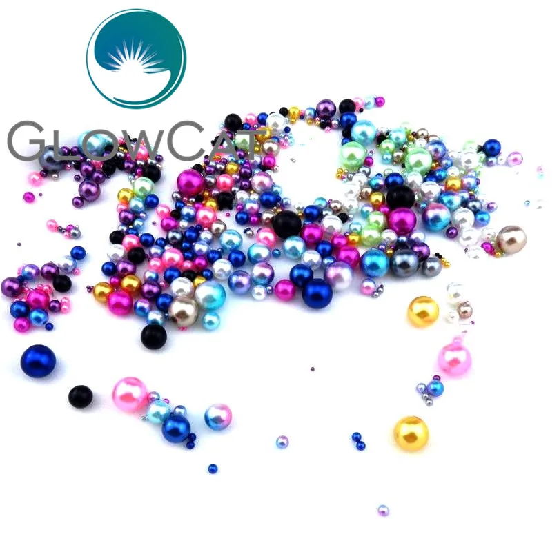 

GLOWCAT Mixed 12 Colors Imitation Pearls Beads Jewelry Making DIY Beads For Handmade Necklace Earrings (9 Sizes to Choose) 21688