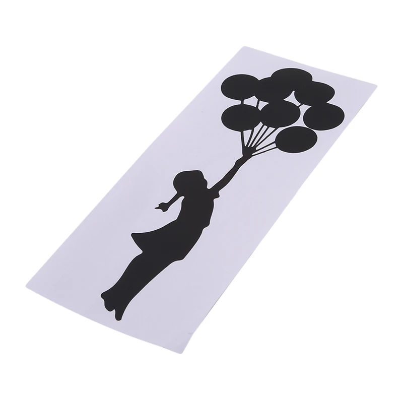 Наклейка на стену с плавающим воздушным шаром девушка Бэнкси арт домашний декор наклейка на стену самоклеющаяся граффити DIY Инструменты