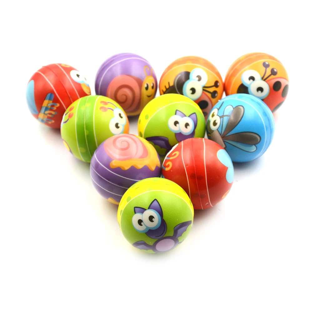 Buy Lovely Cute Animal Face Print Sponge Foam Ball