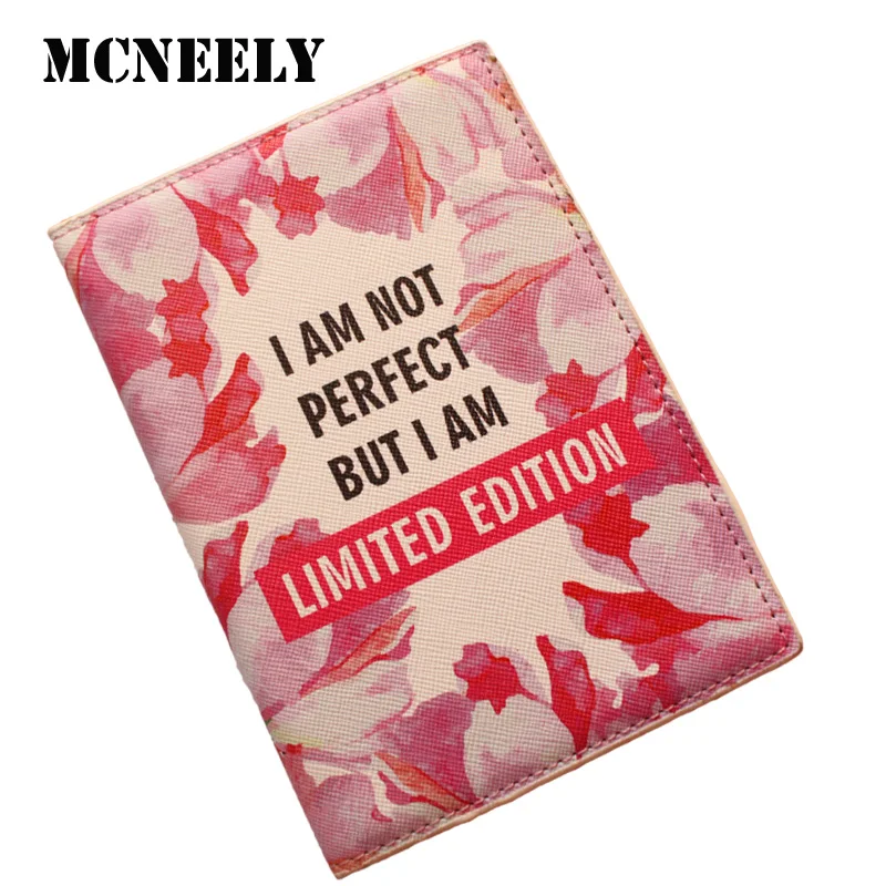 

Brand Pink tulip Passport Cover Women Russia Passport Holder Organizer Travel Covers for Passports Girls Case Passport For lady