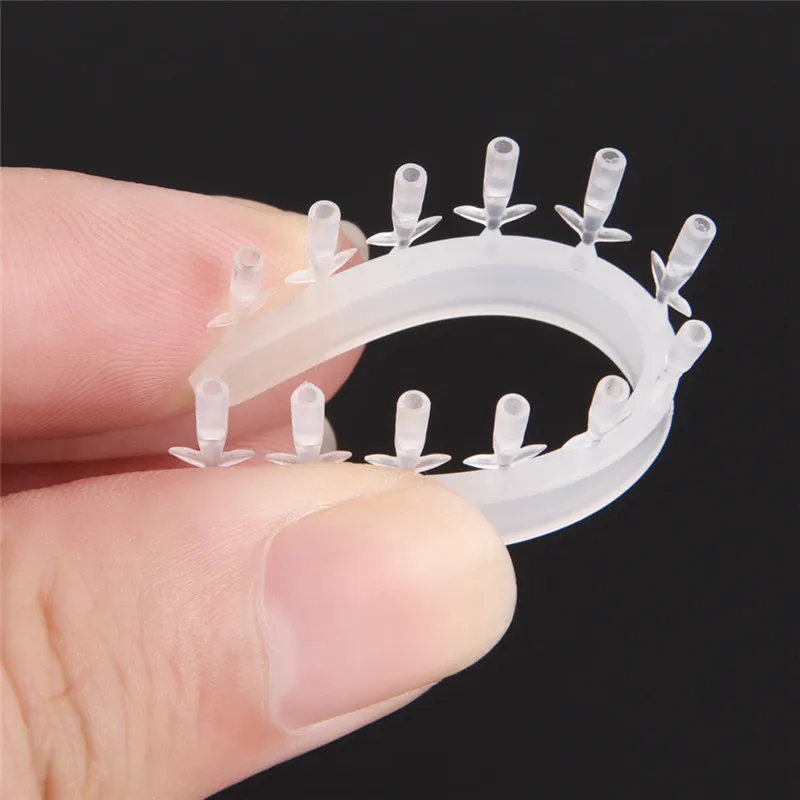 

10pcs/lot Carp Fishing Boilie Inserts Hair Rig Fishing Bait Double Ring Clear Stoppers Carp Fishing Tackle Hair Stops