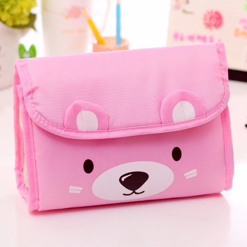

Candy Color Women Makeup Bags Cute Style Cosmetics Pouch Travel Women Bag Female Small Velcro Cosmetic Bag Organizer Product