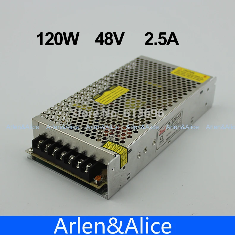 120W 48V 2.5A одиночный выход импульсный источник питания для светодиодной полосы