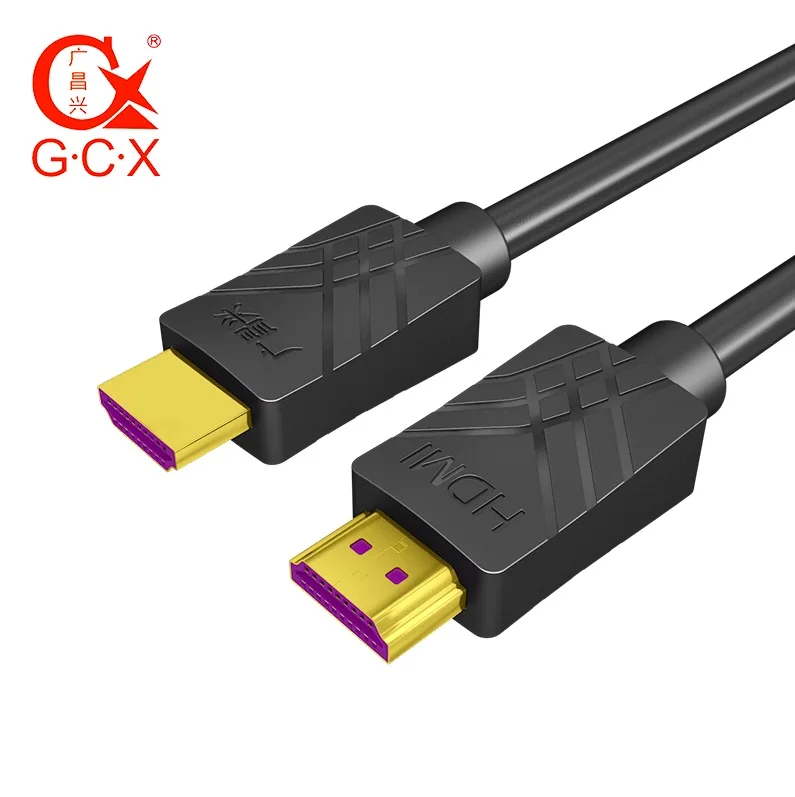 GCX Высокоскоростной HDMI 2,0 кабель с Ethernet 4K 60HZ для сплиттера расширитель адаптер PS4 Xiaomi tv Box 0,5 м 1 м 1,5 м 3 м 5 м 10 м 15 м - Цвет: BLACK