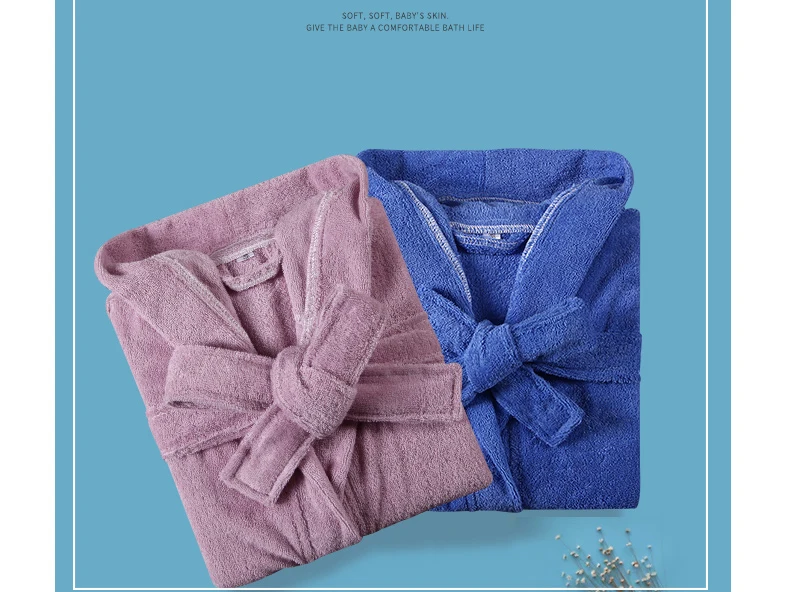 Детский банный халат с капюшоном из 100% хлопка одежда для малышей платье Полотенца флисовая Пижама мягкий теплый дети девочек осень-зима