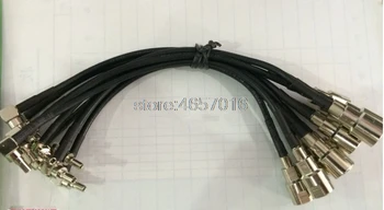 

15cm FME to CRC9 bend male connector CRC9 male right angle To FME male plug RG174 cable jumper 10pcs/lot