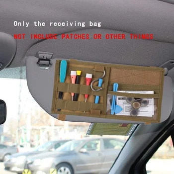 

Multi-pocket Car Sun Visor Hanging Organizer Holder Clip Credit Card Ticket Package Organizer Clamp Outdoor Tools Travel Kits