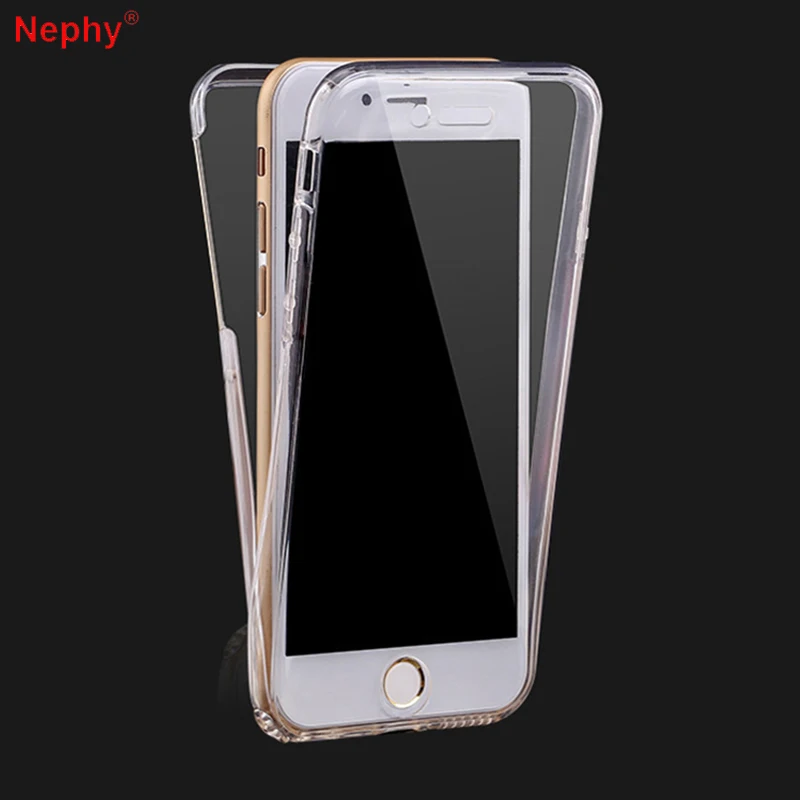 Чехол для iPhone 6 S s 7 8 Plus 5 360 5SE X XS прозрачный мягкий чехол из ТПУ полной защиты